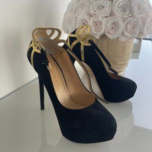 'Sabrina' Suede Platform Pump CHARLOTTE OLYMPIA